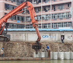 佛山u形板樁豐收河項目